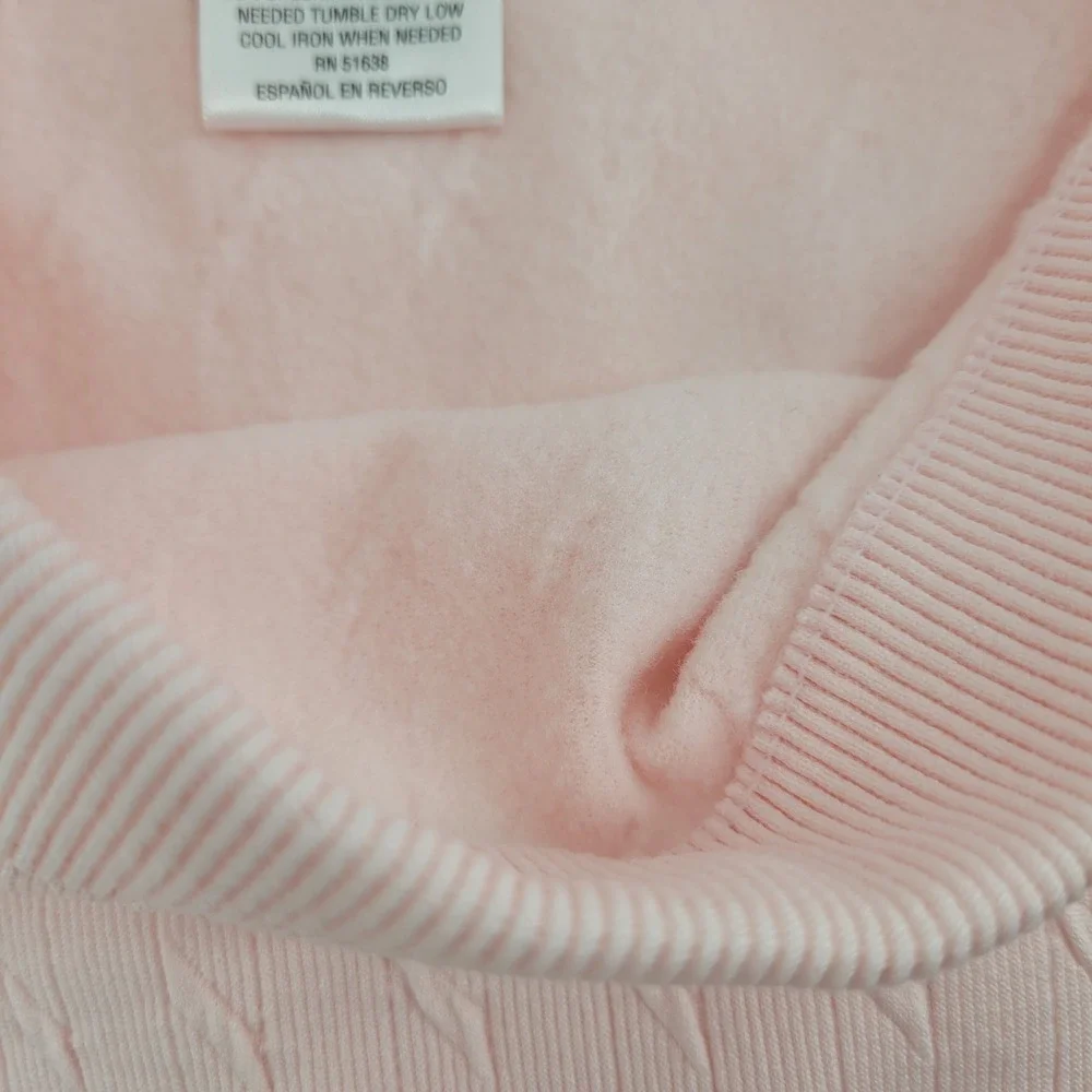 Epic Threads Girls Size 6 School Winter Pink Cable Knit Fleece Leggings Ribbed